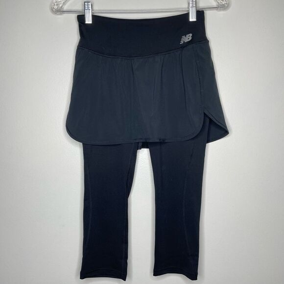 New Balance Skort with leggings black active workout tennis running - Picture 1 of 6